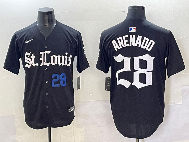 Men 2025 San Francisco Giants #28 Arenado Black Five generations Joint Name Nike MLB Jersey style 29